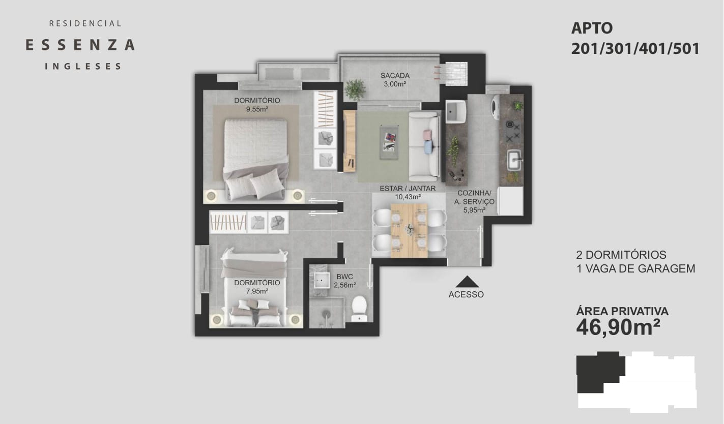 Apartamento a venda na Praia dos Ingleses em ótima localização — foto 2
