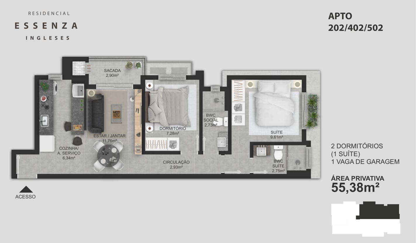 Apartamento a venda na Praia dos Ingleses em ótima localização — foto 3